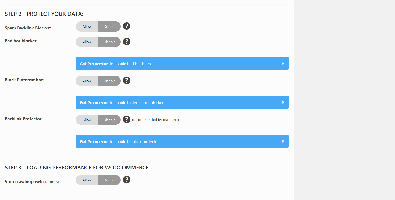 Better Robots.txt Settings Page