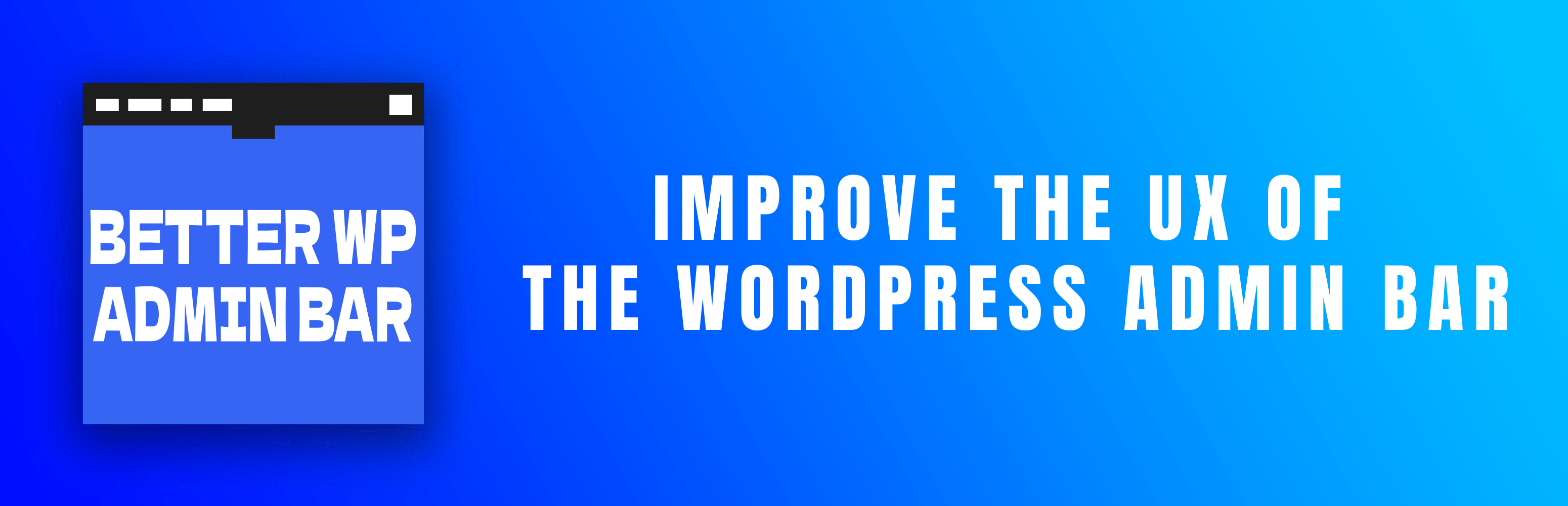 Better WP Admin Bar