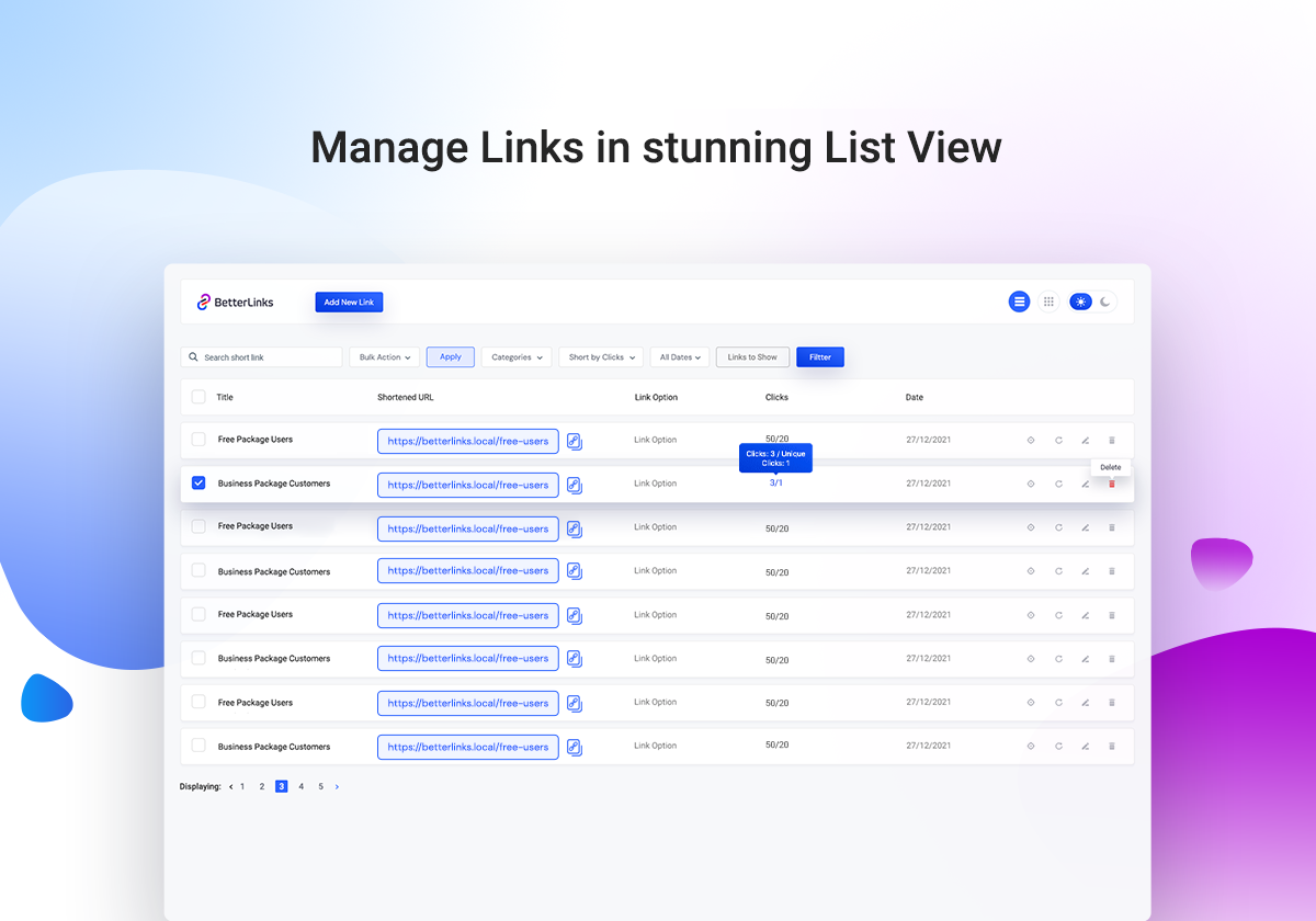 BetterLinks – Um plugin avançado para links de afiliados, encurtamento de links, rastreamento de links, personalização de links e marketing