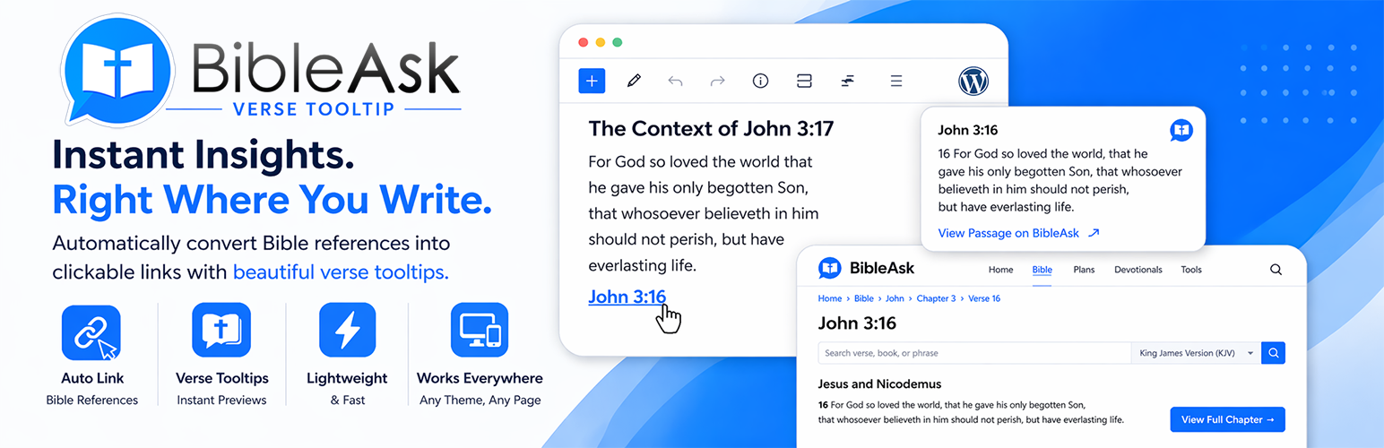 WordPress 外掛 BibleAsk – Verse Tooltip 的封面圖片