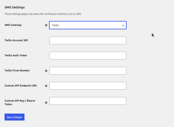 Plugin settings page under WooCommerce > Settings.
