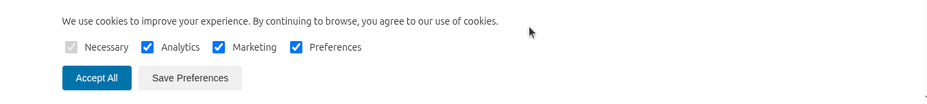 Minimal Bottom Bar — the default banner template
