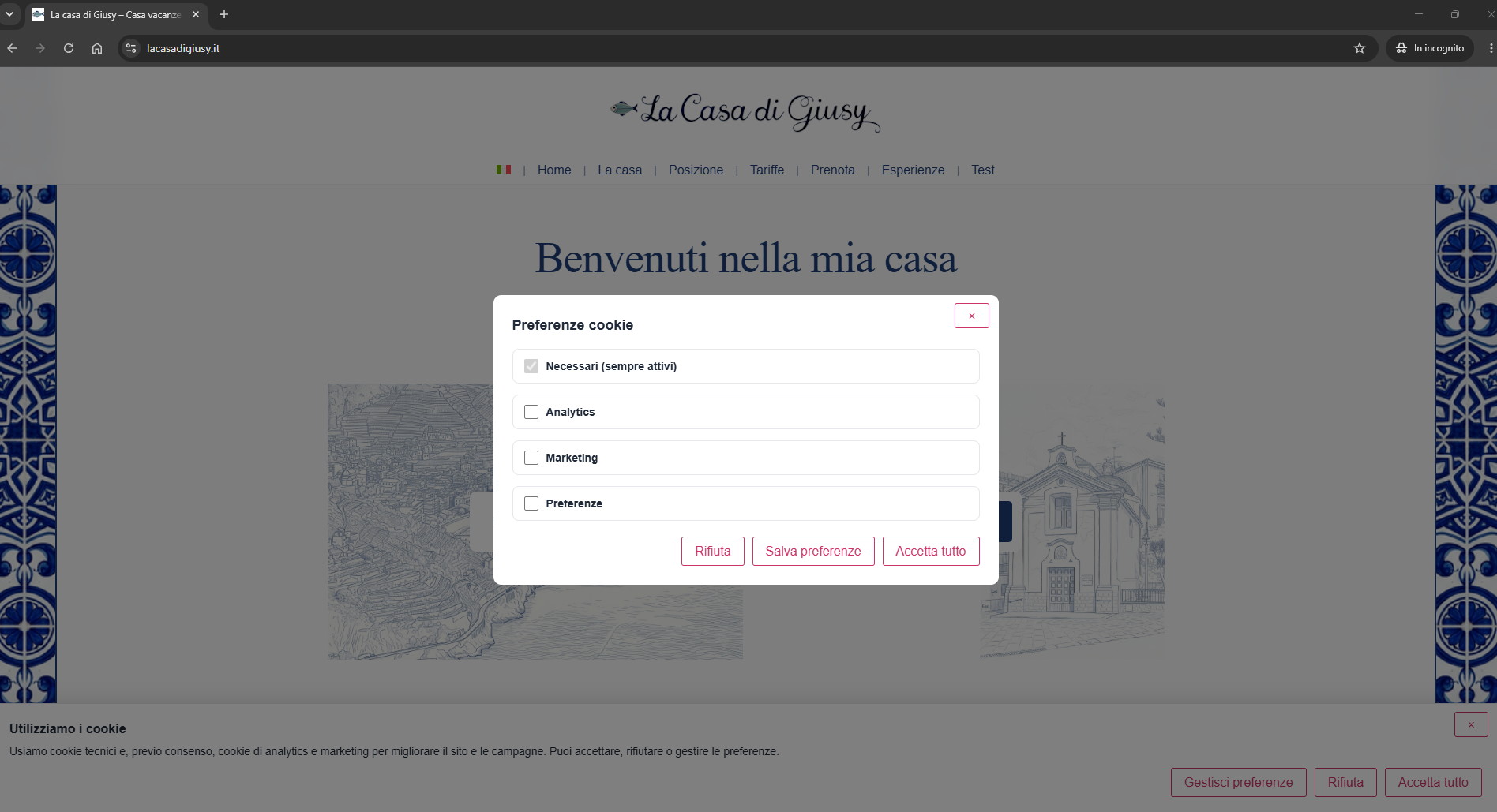 Granular per-category preferences panel.