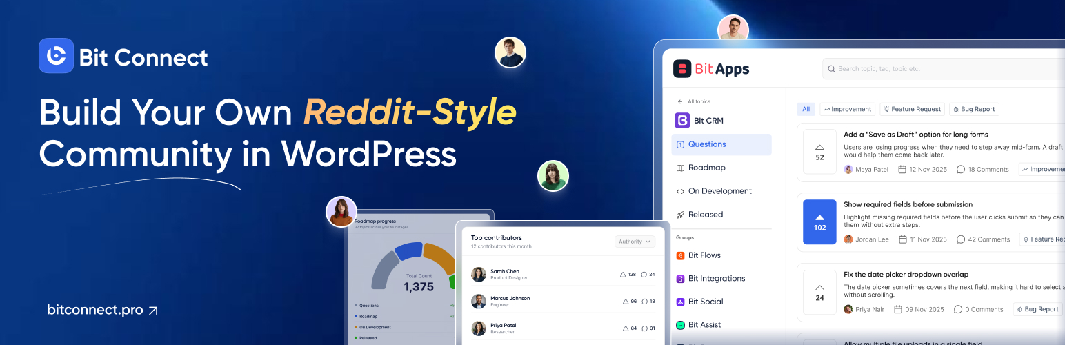 Bit Connect – Community, Discussion Forum, Feedback & Roadmap preview