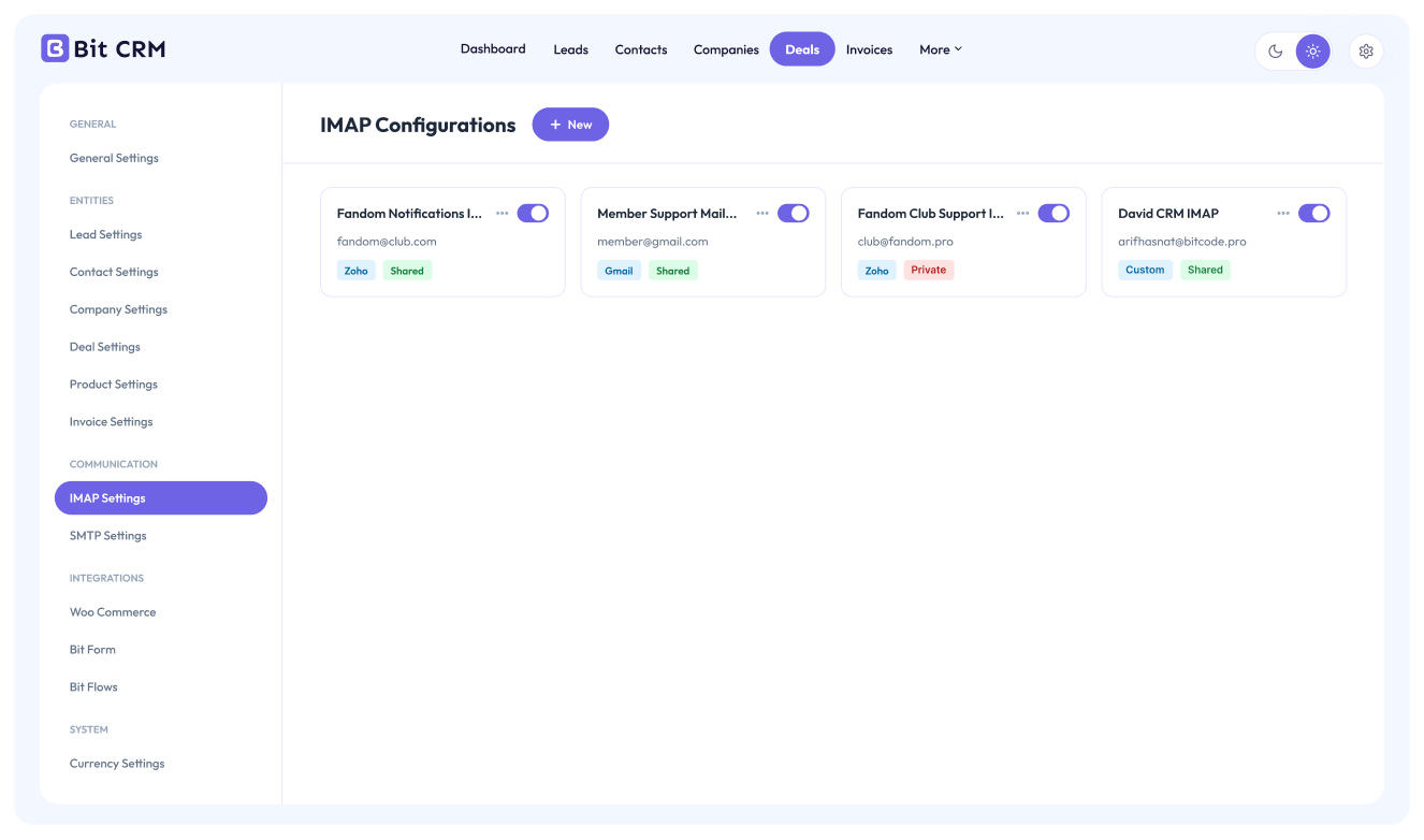 Bit CRM: Leads, Contacts, Deals &amp; Invoices