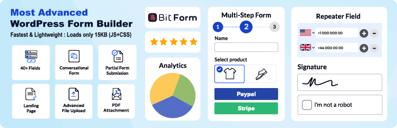 Contact Form by Bit Form: Multi Step Form, Calculation Contact Form, Payment Contact Form & Custom Contact Form builder