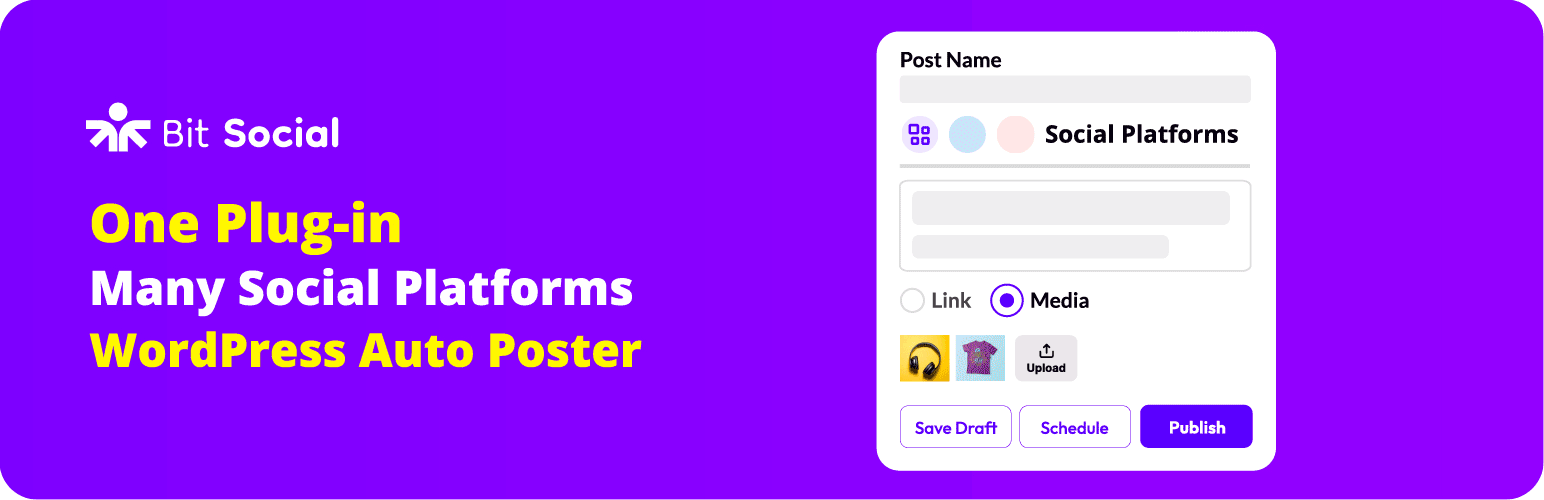 Bit Social &#8211; Auto Post Scheduler &amp; Social Media Auto Post Publisher; Post Schedule to Auto Social Share &amp; Auto Publish Post