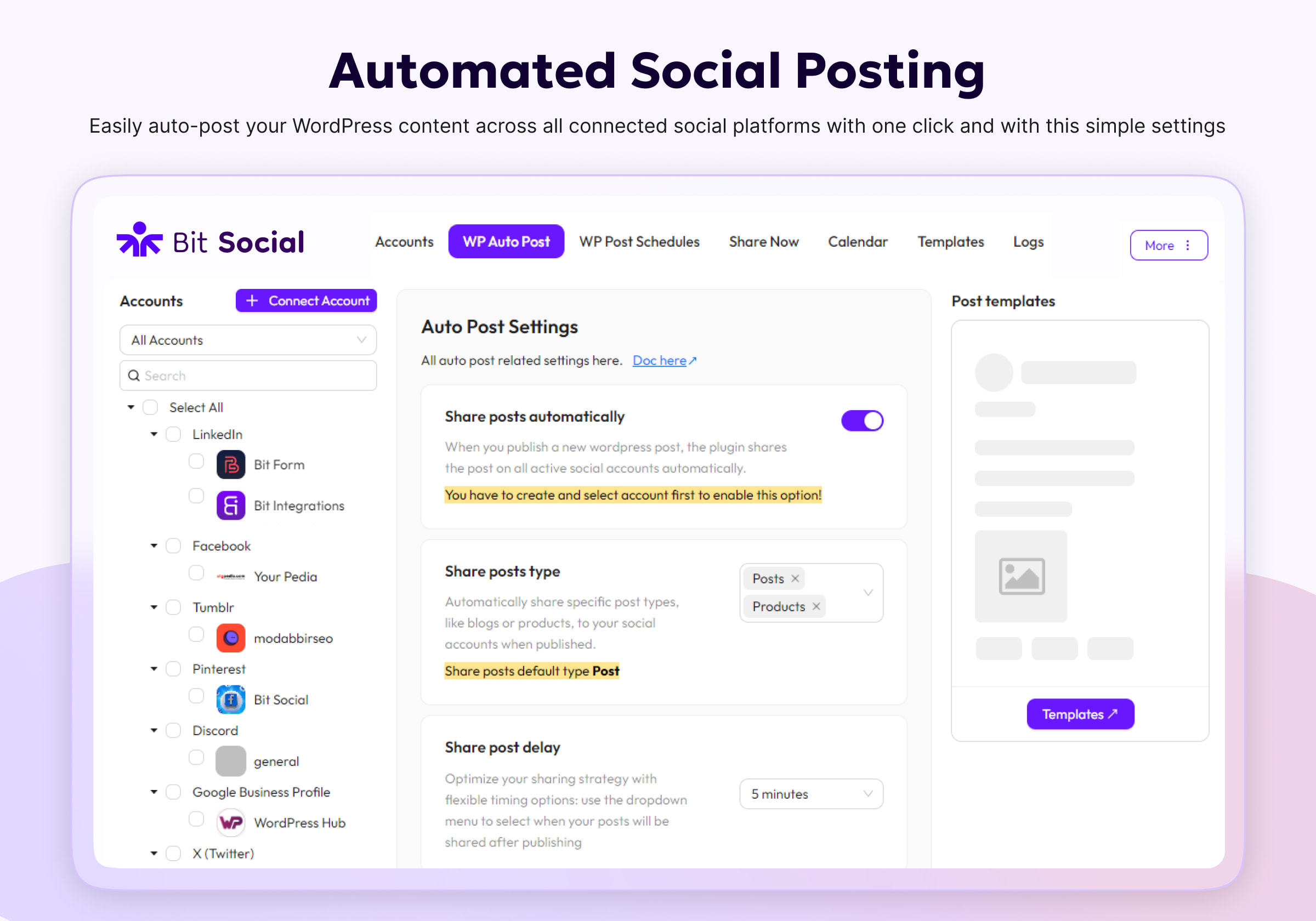 Automated Social Posting