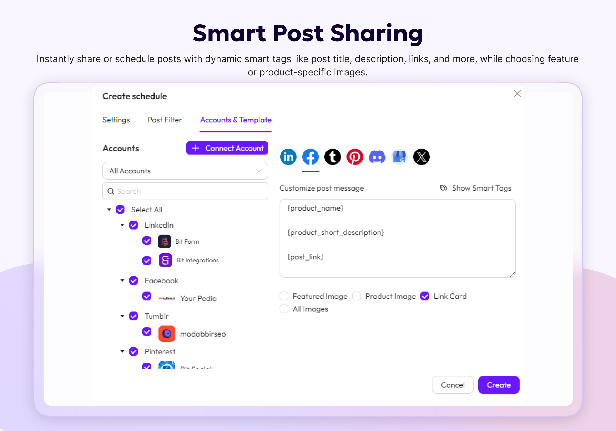 Smart Post Sharing