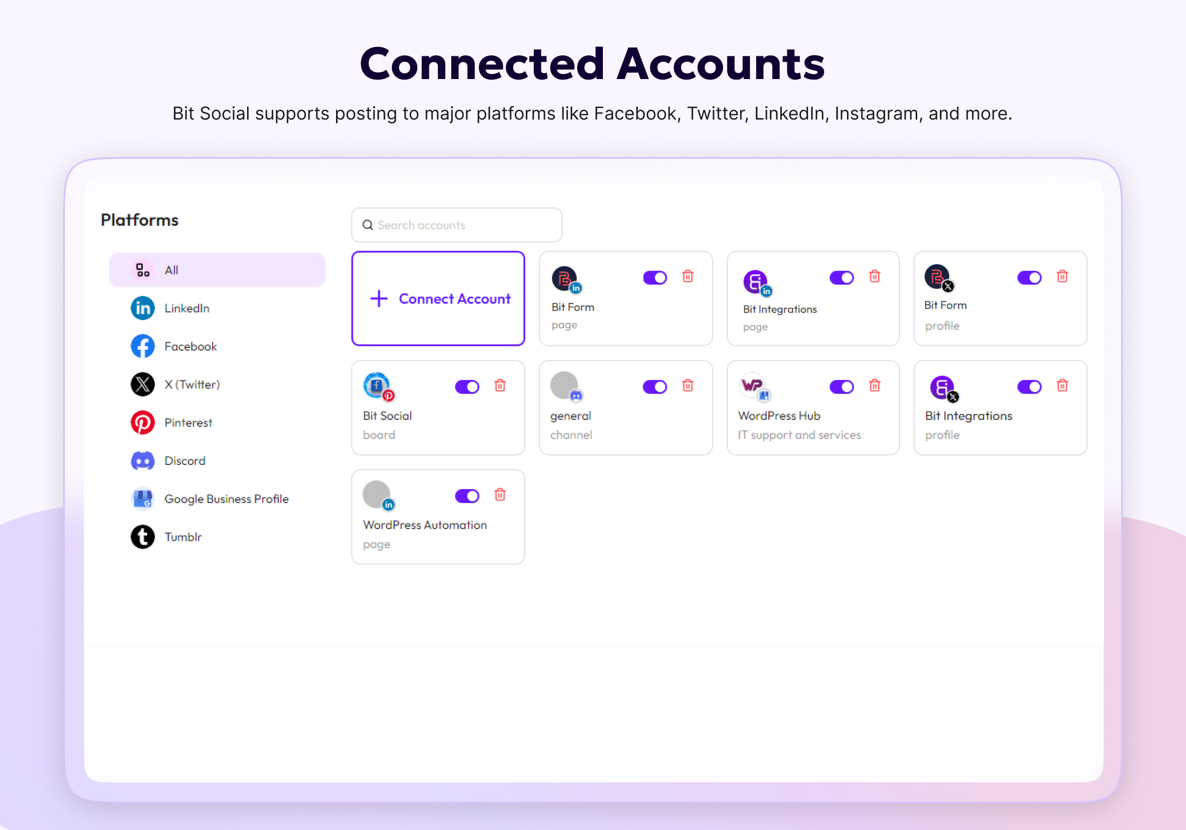 Connected Accounts