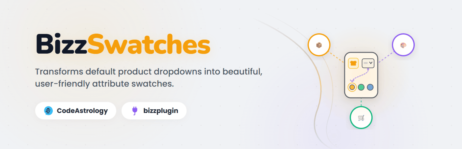 WordPress 外掛 BizzSwatches – Variation Swatches for WooCommerce 的封面圖片