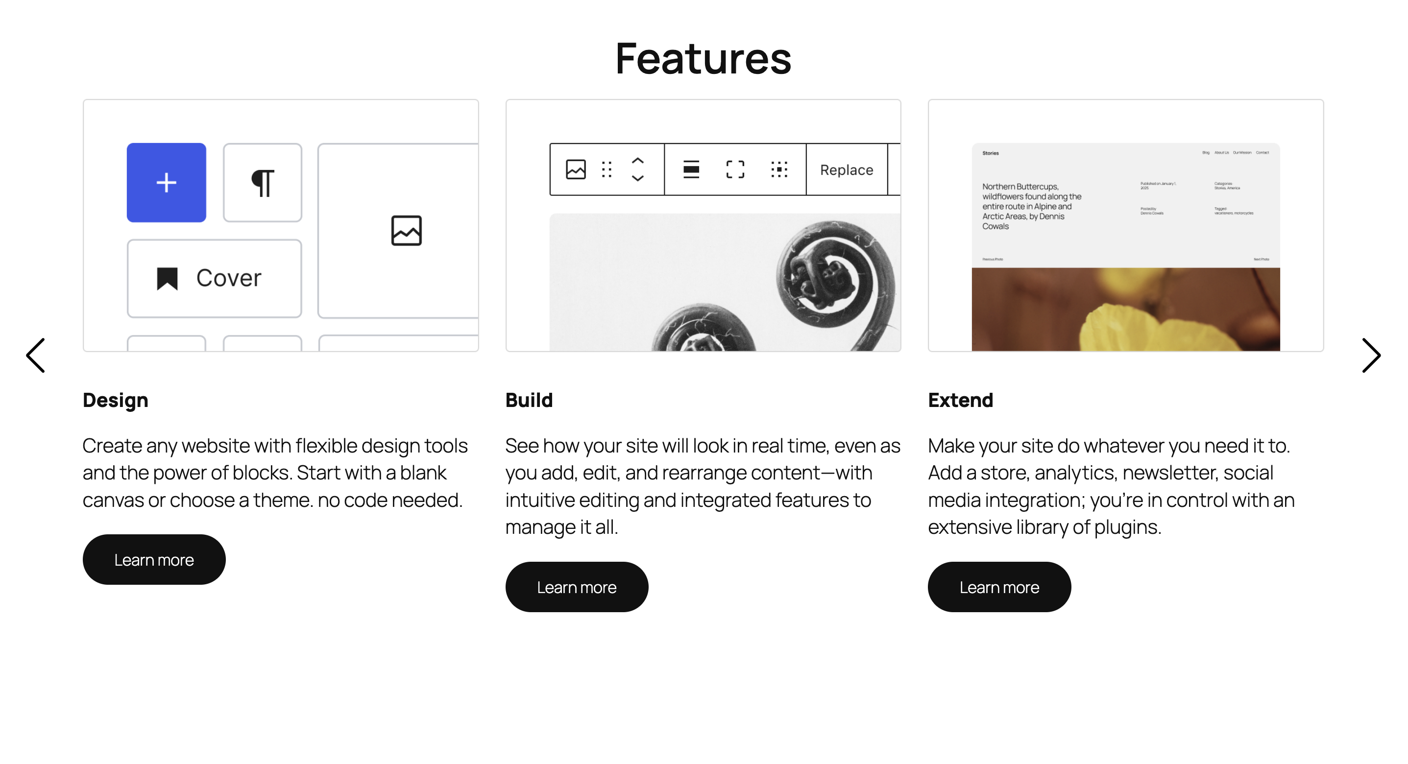 Frontend – See exactly how your slider looks on your site.