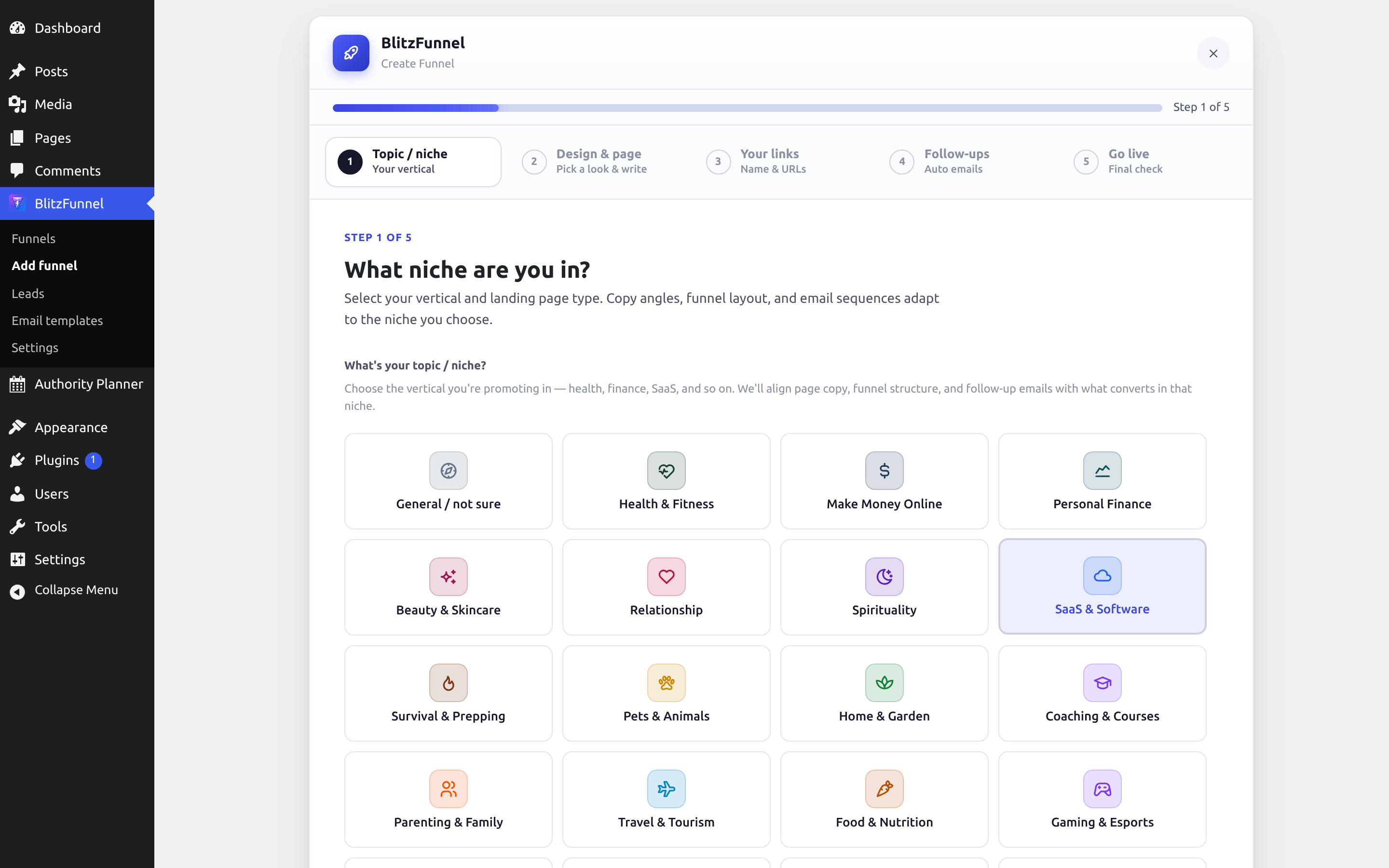 The niche copy preset library with pre-written copy for health, finance, SaaS, and more.
