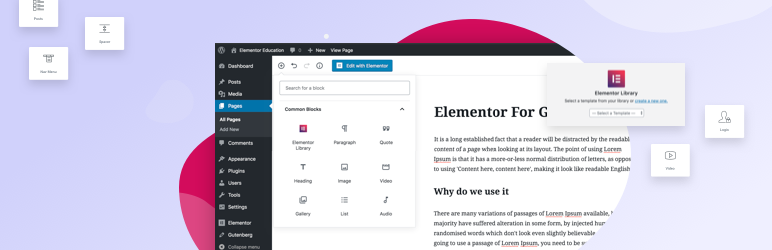 Elementor Blocks for Gutenberg