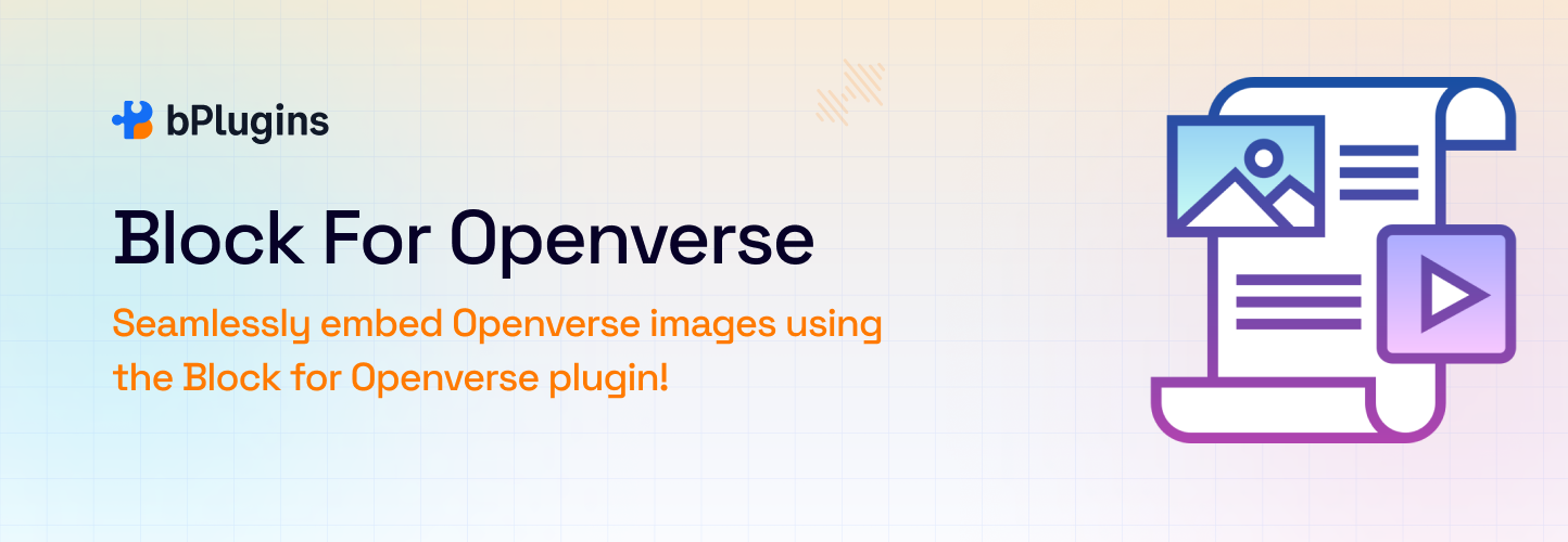 Block for Openverse – Insert Free Stock Images and Media