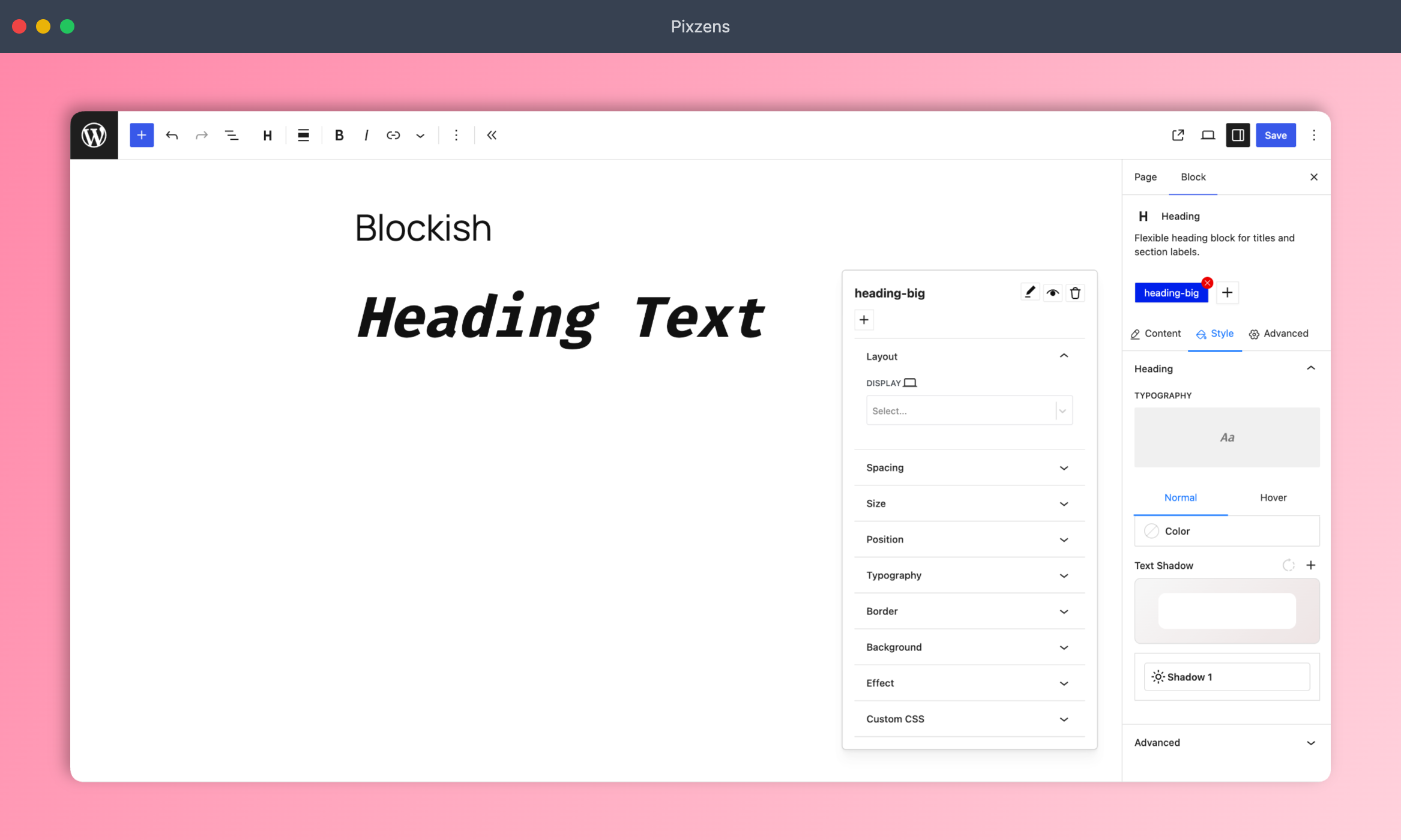 Class Manager Extension Panel