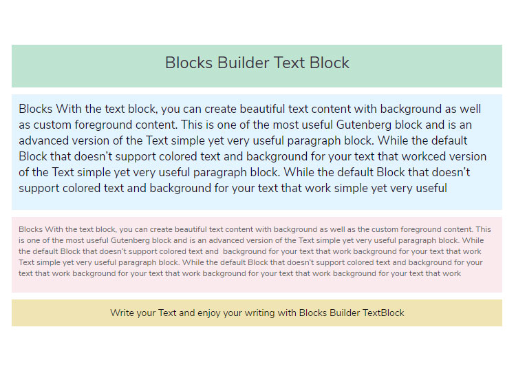 Text Block