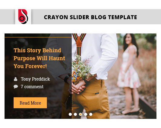 Blog Designer with 'Crayon-Slider' Blog Template Layout