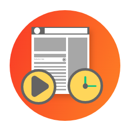 Blog Post Reading Time Icon