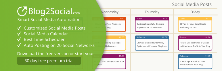 Product image for Blog2Social: Social Media Auto Post & Scheduler.