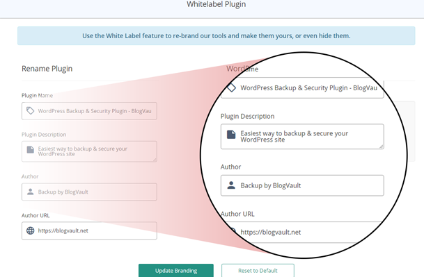 With BlogVault's White-Label Solution you can showcase our service under your own brilliant brand.