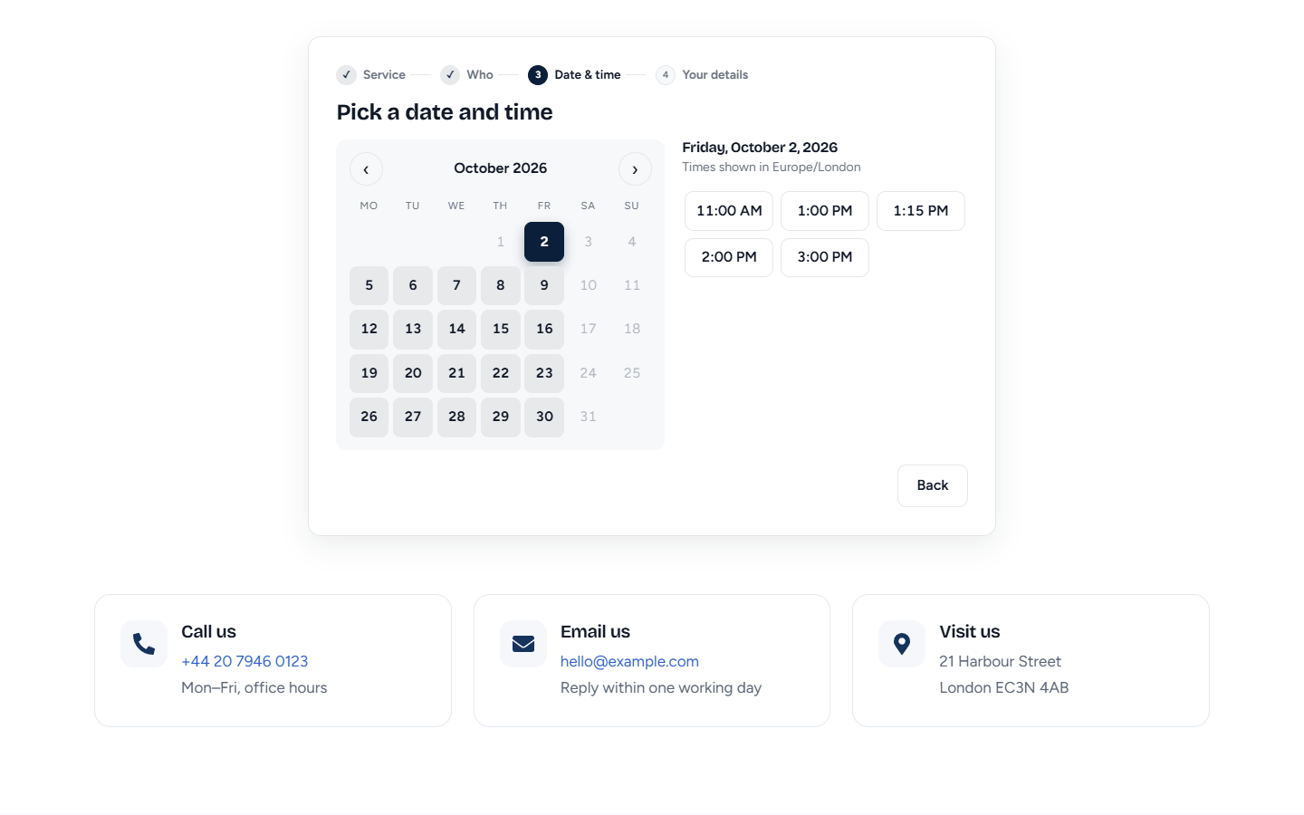 Bookance Appointment Booking – Booking Calendar, Staff Scheduling &amp; Email Reminders