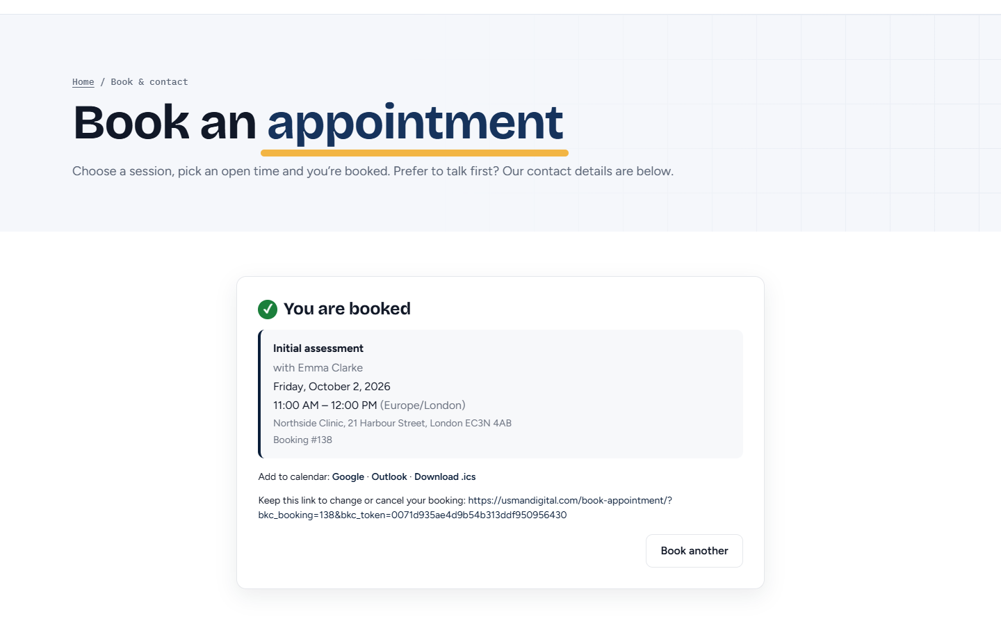 Bookance Appointment Booking – Booking Calendar, Staff Scheduling &amp; Email Reminders