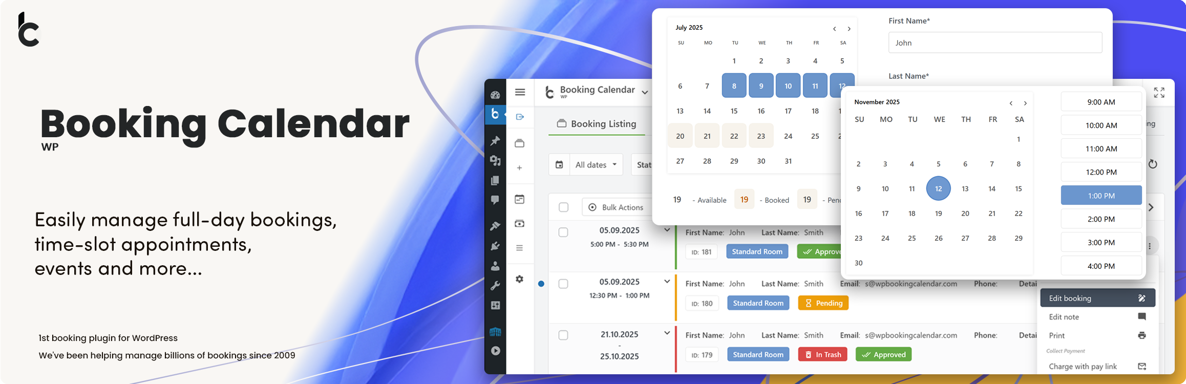 Booking Calendar