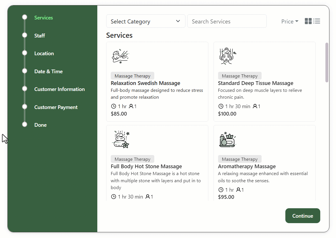 Booking Appointment Demo 1