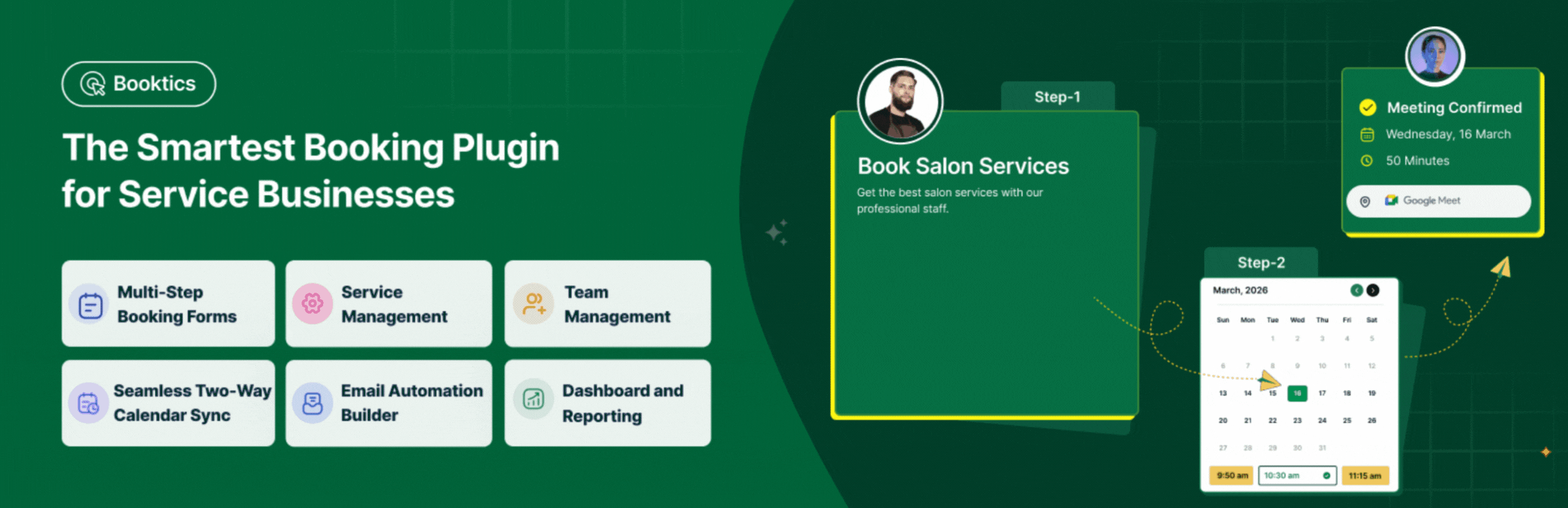 Booking Calendar for Appointments and Service Businesses – Booktics