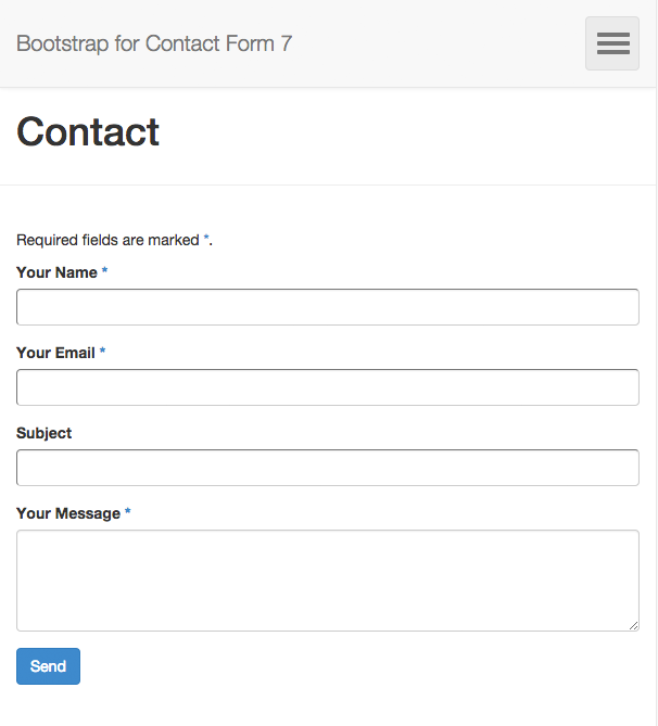 Bootstrap for Contact Form 7