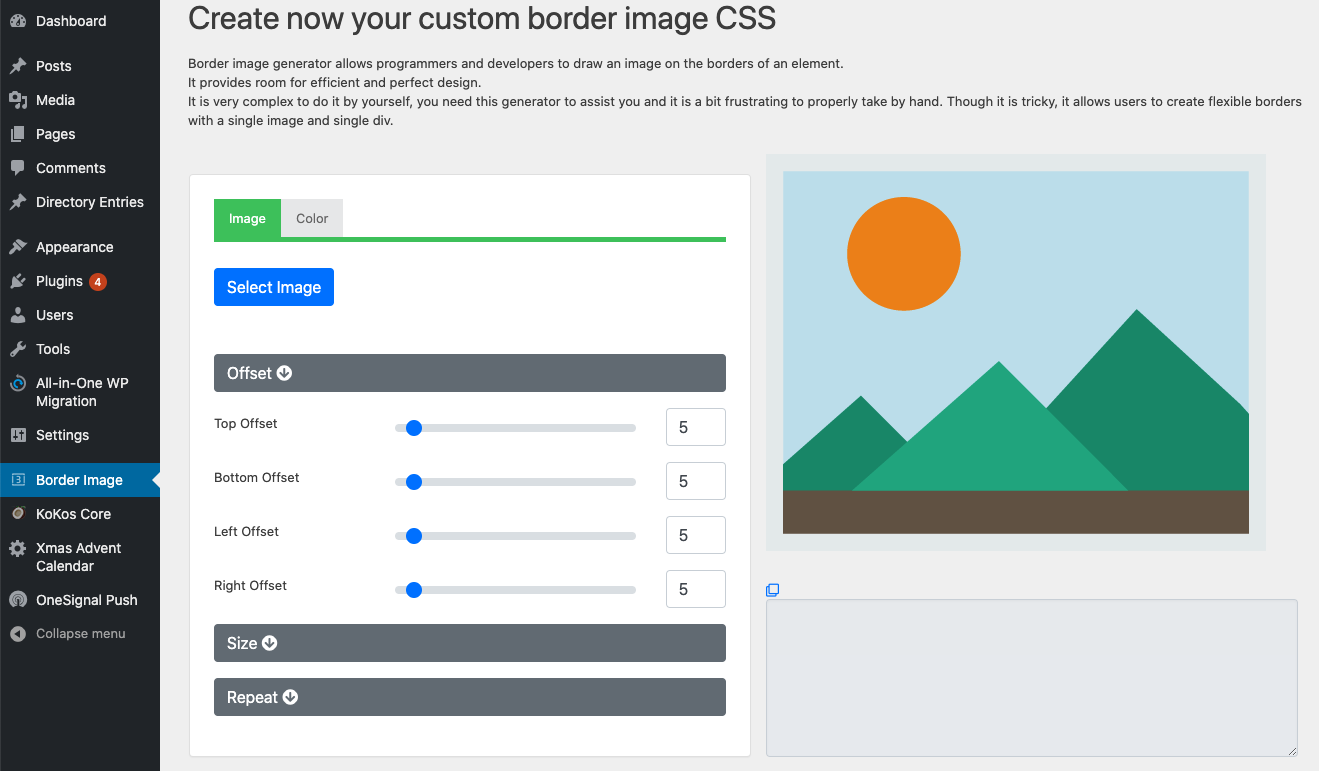 Border Image Plugin