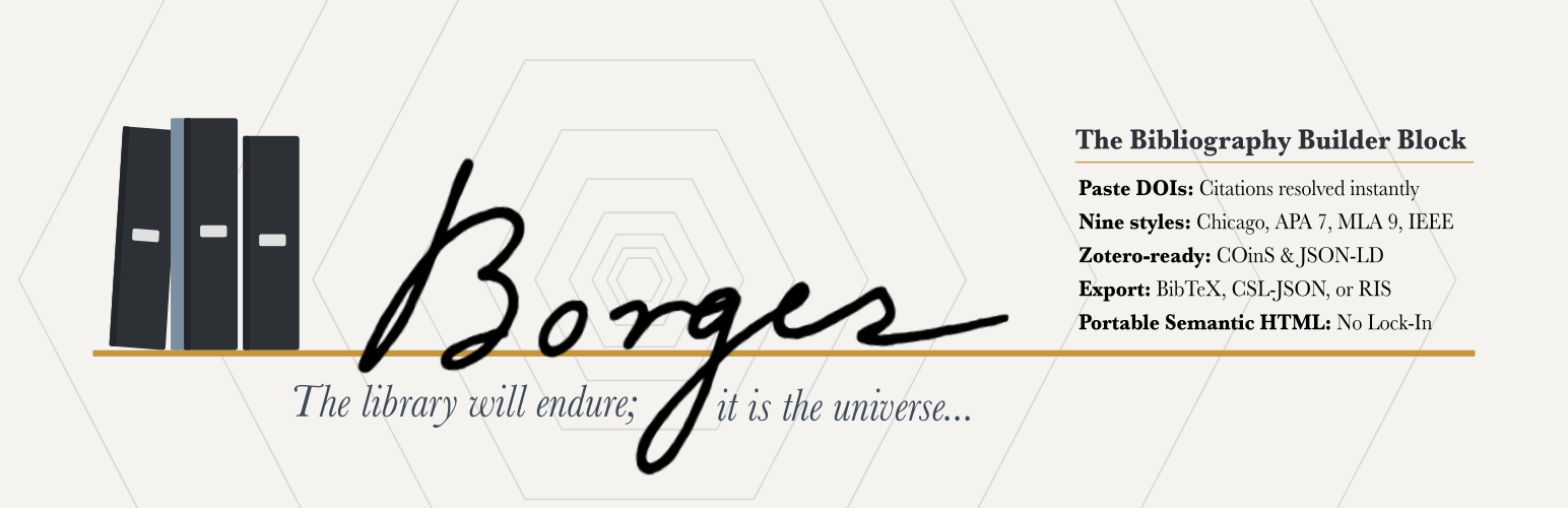 Borges Bibliography Builder
