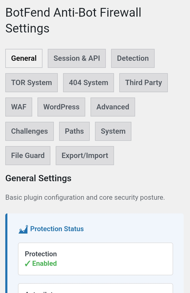 BotFend Anti-Bot Firewall