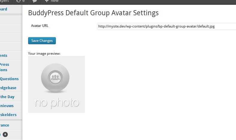 Settings show the URL input and a preview of your image.