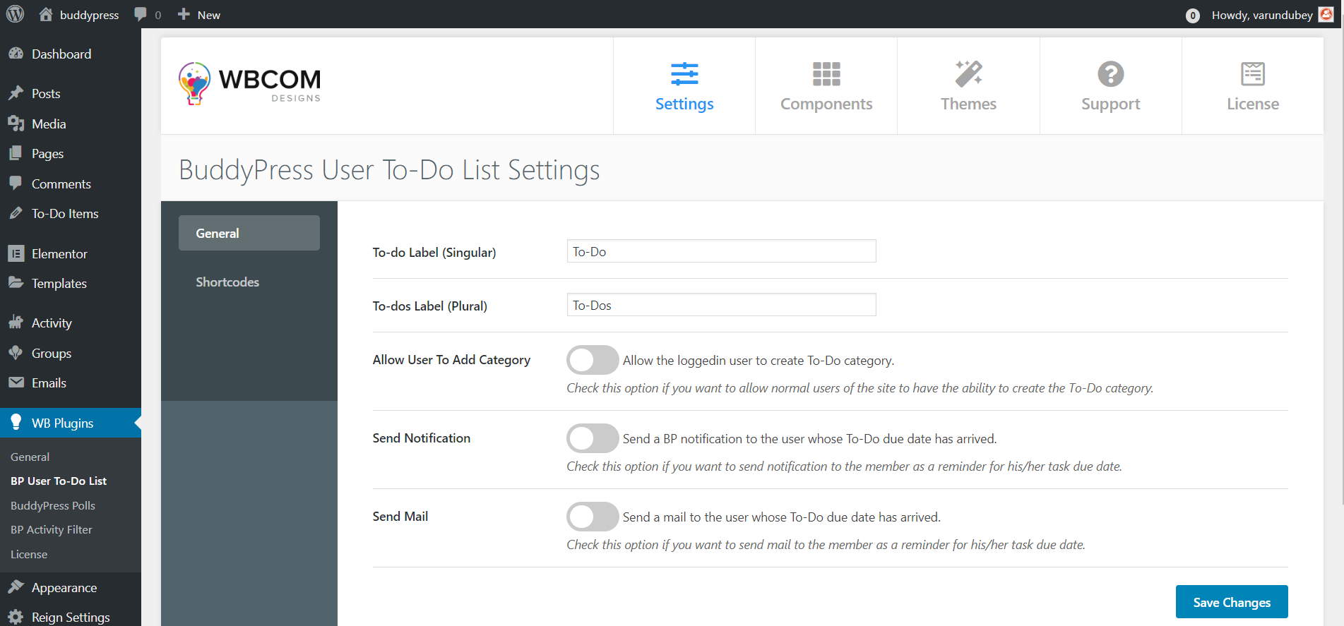 Todo for BuddyPress & BuddyBoss - Screenshot 1
