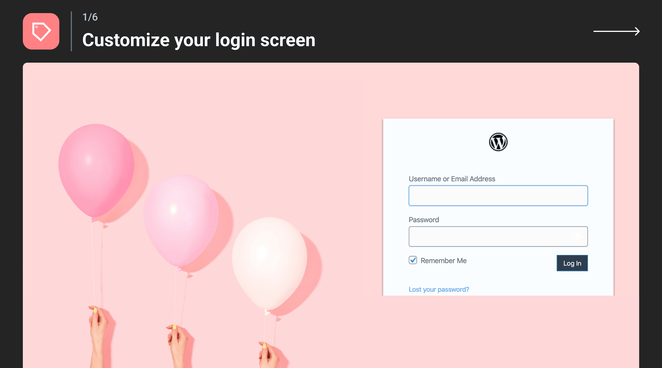 Customize your login screen