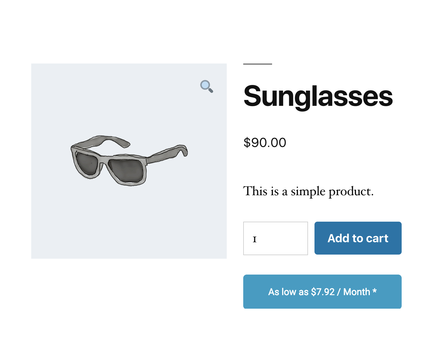 Customers can pre-qualify for financing and checkout from product pages