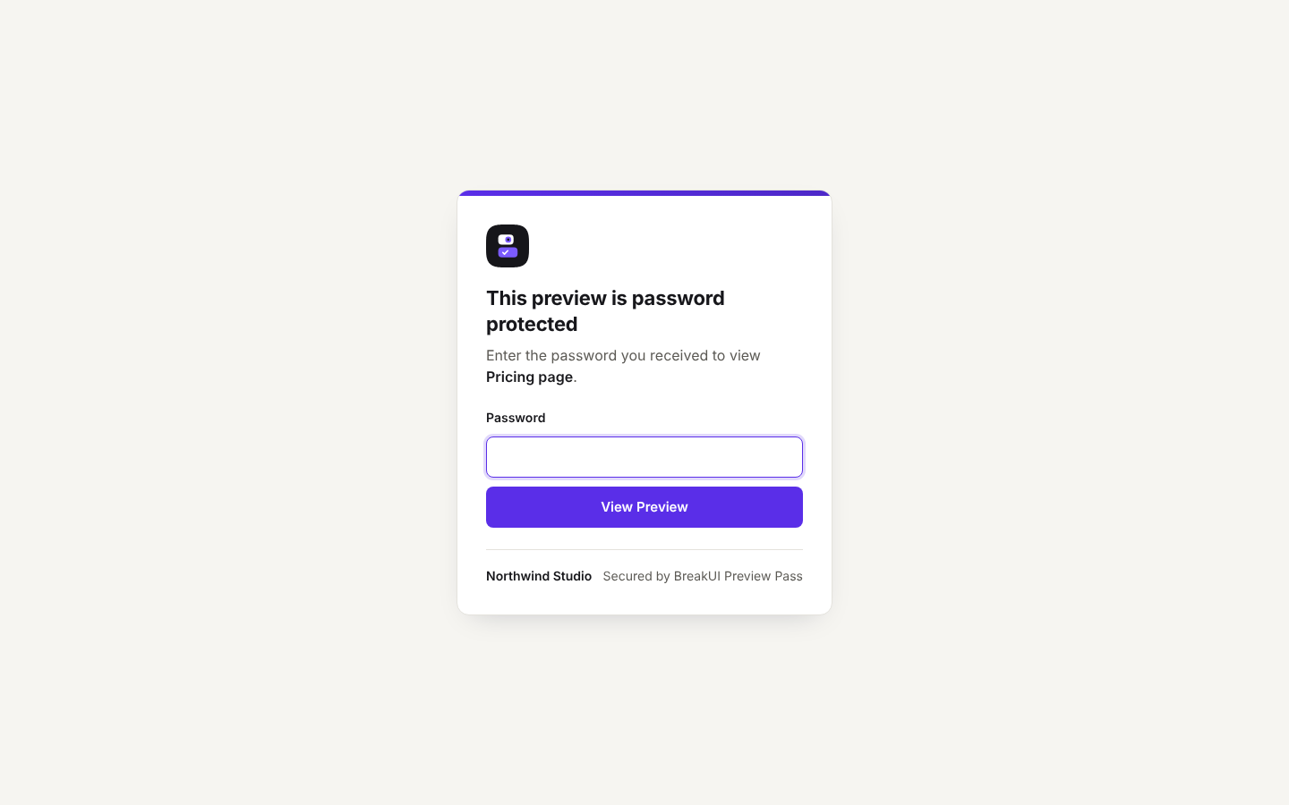 Step 3: Your client opens the link. If you added a password, they type it once. No account or login needed.