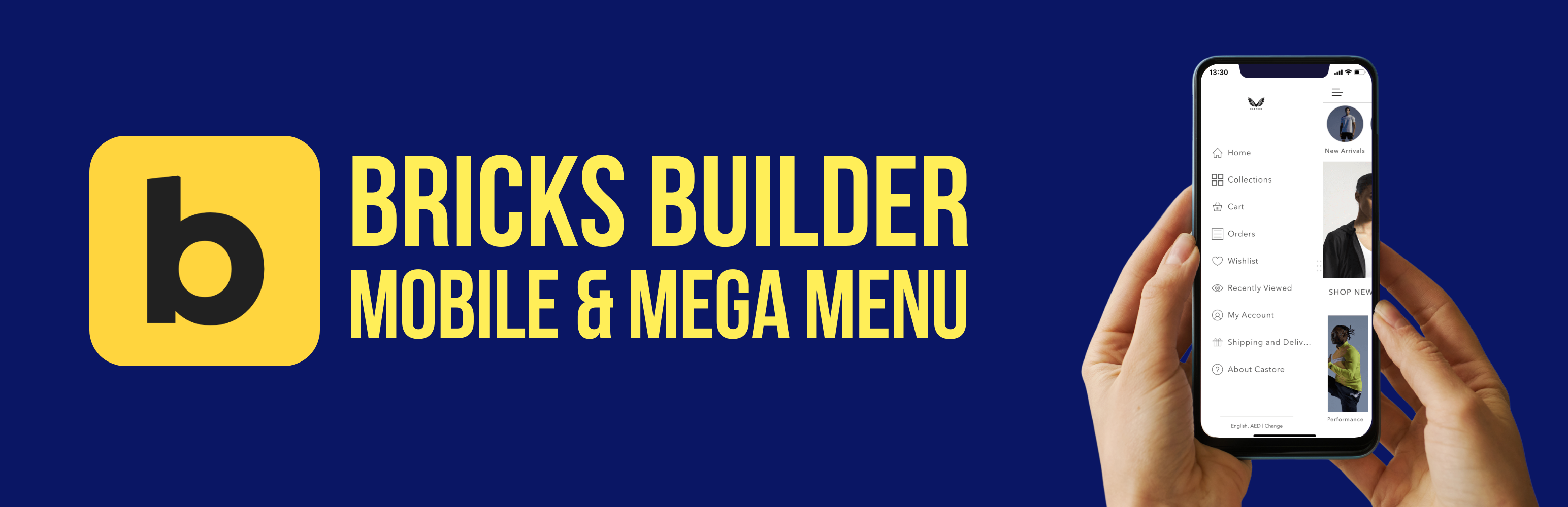 WordPress 外掛 Bricks Builder Mobile & Mega Menu 的封面圖片。