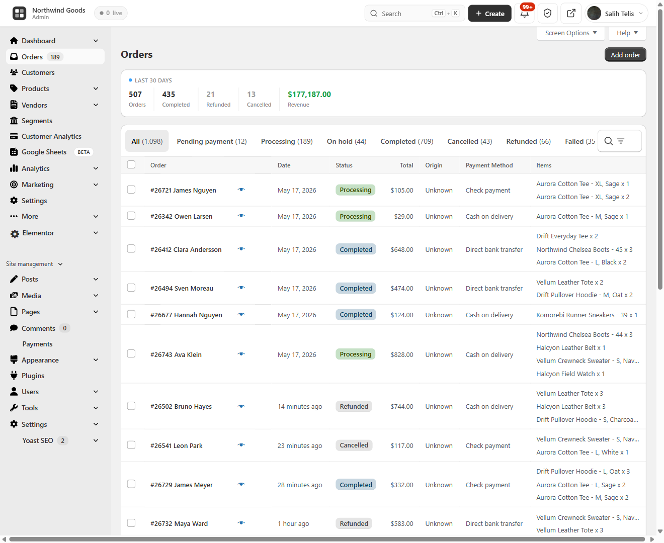 Order Management