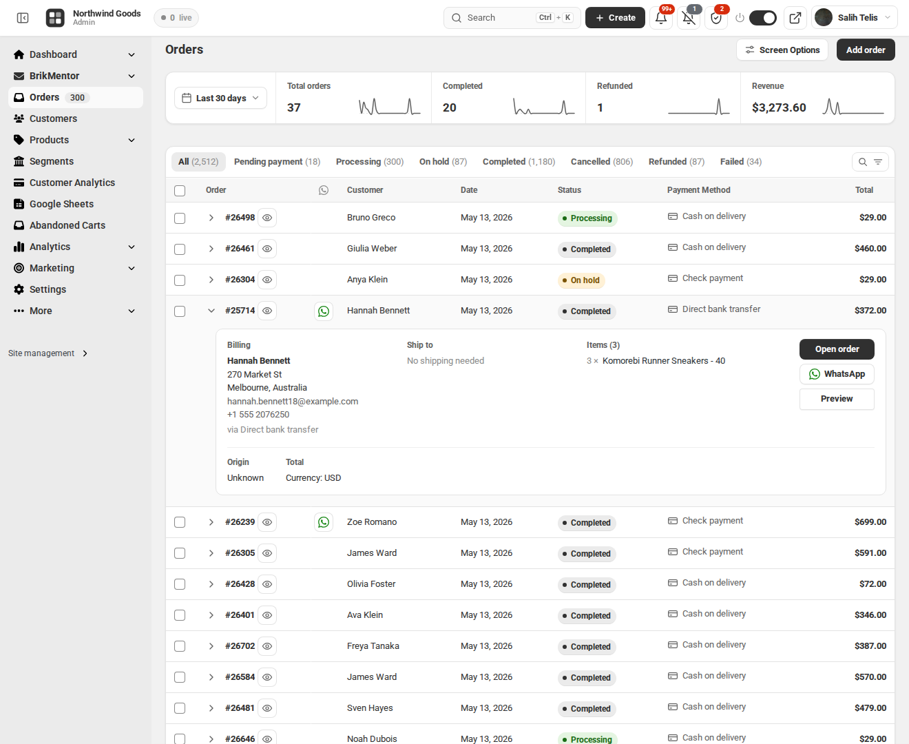 Order Management