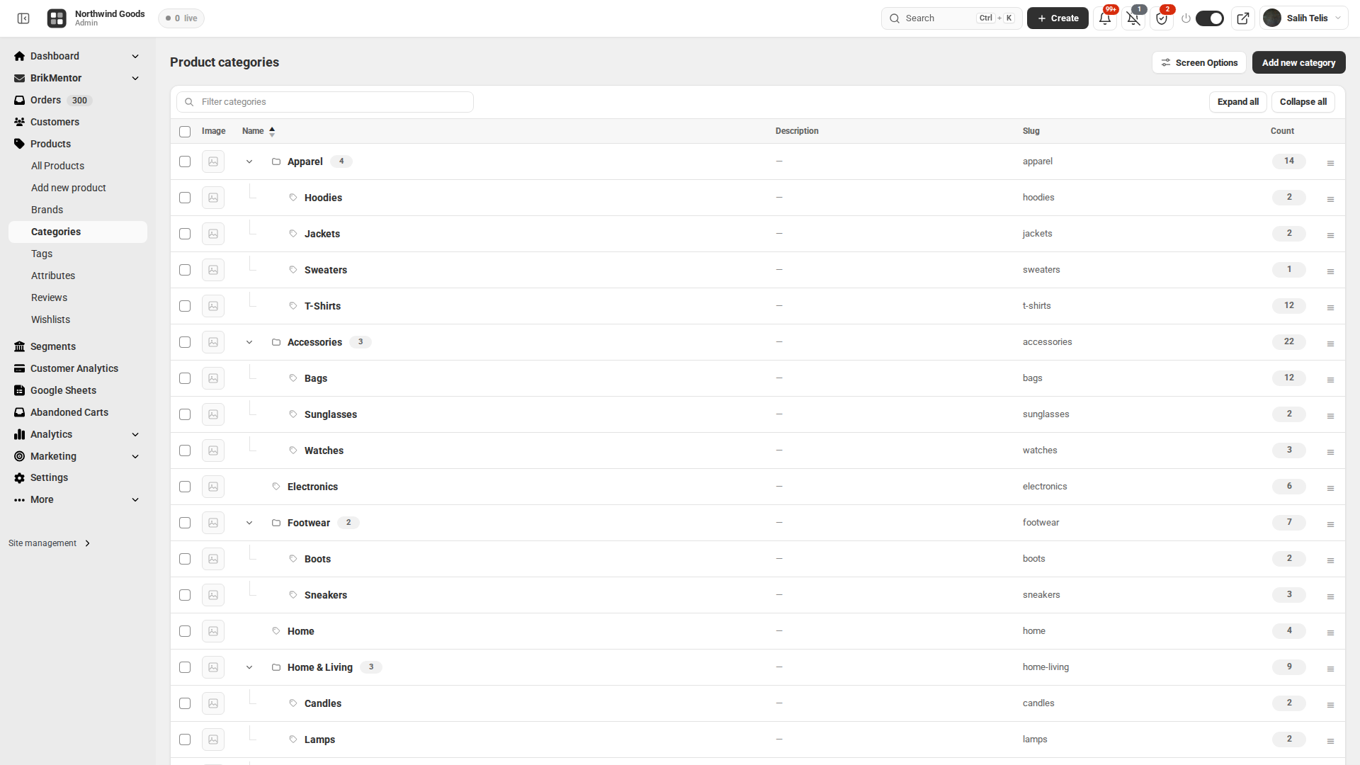 Categories