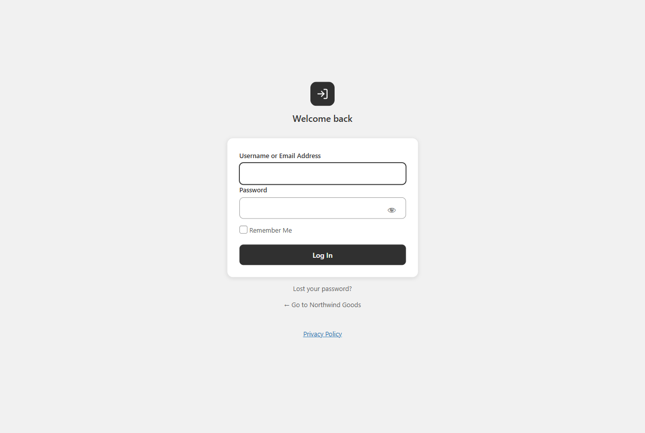Login Page