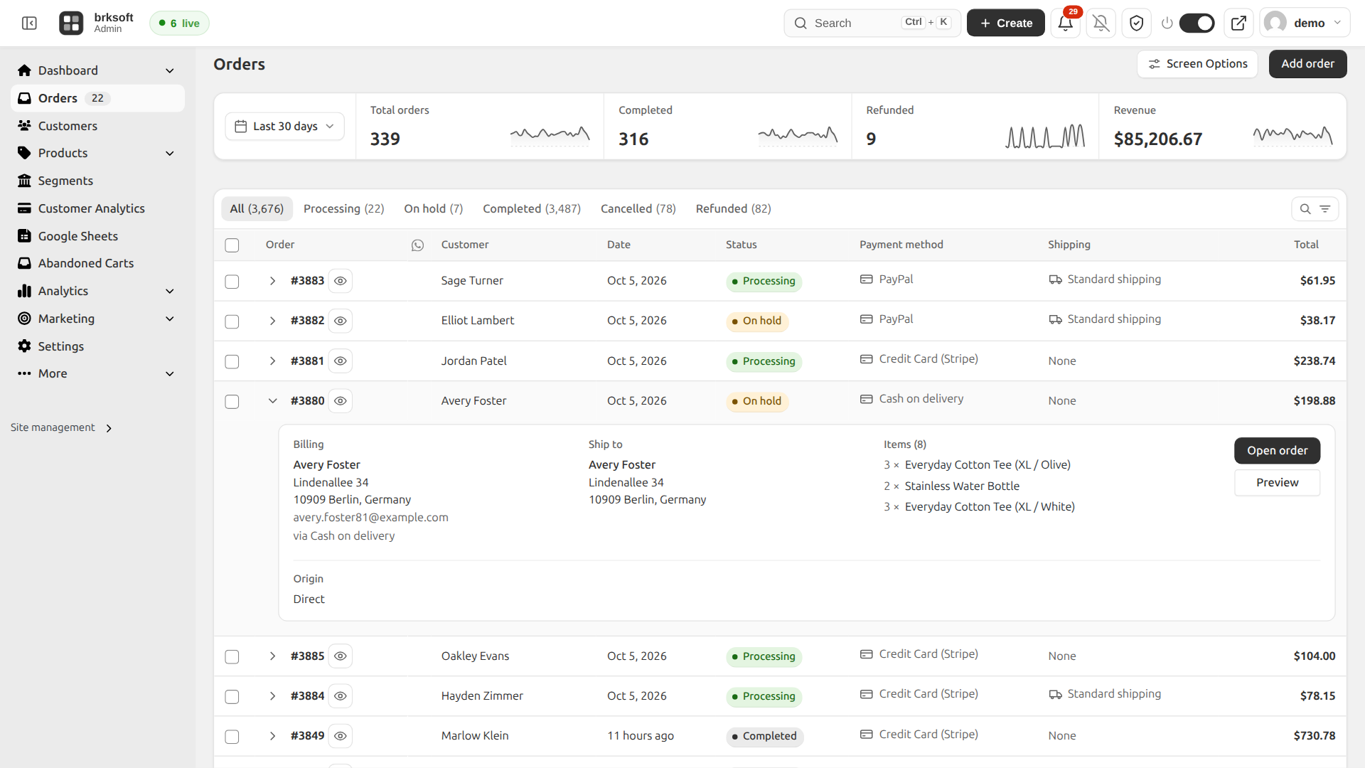 Order Management
