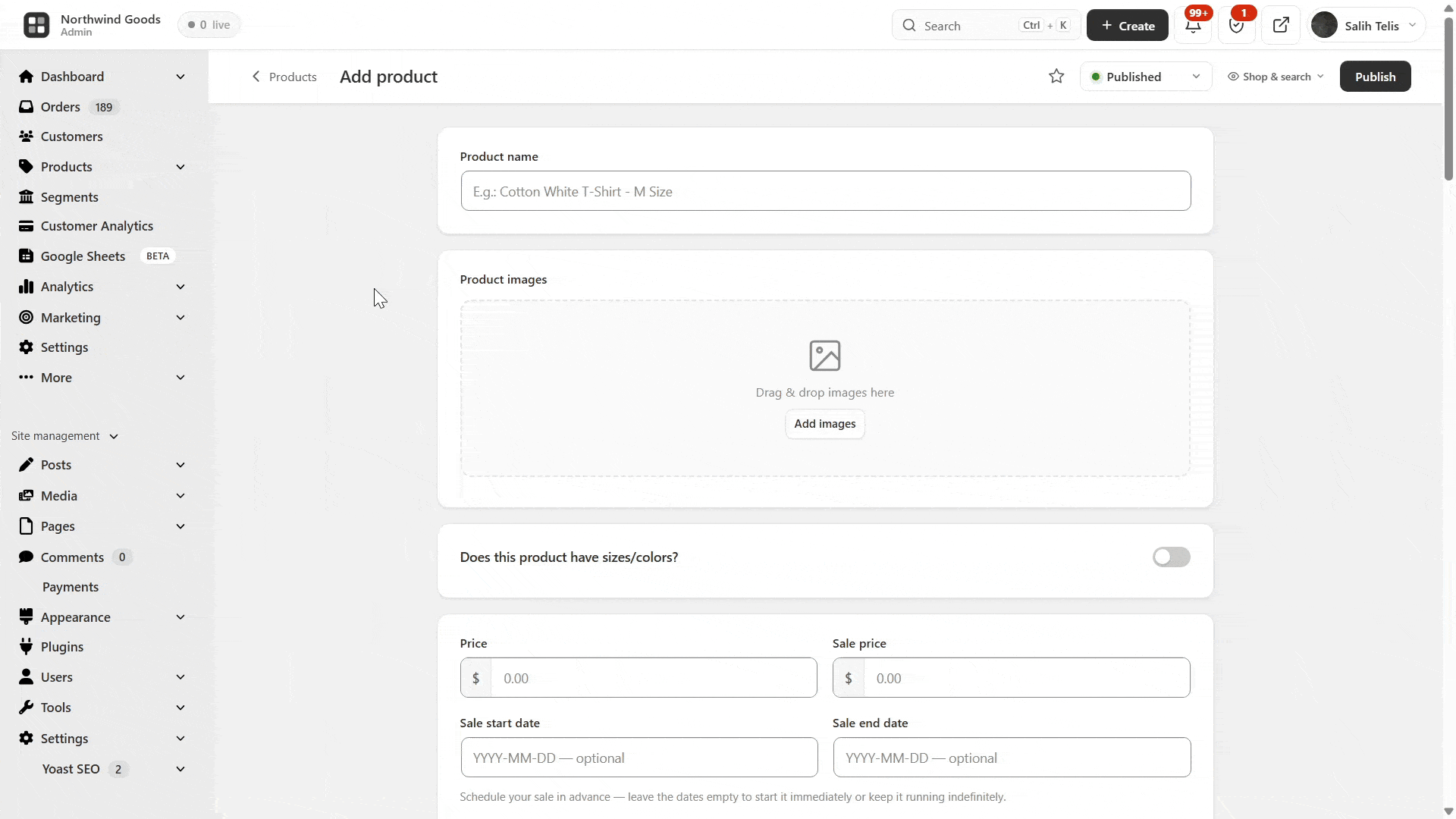 Product Editor
