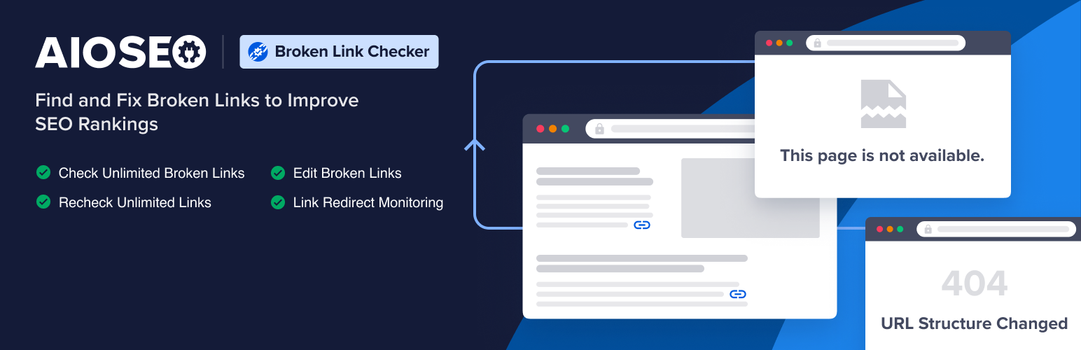 Broken Link Checker do AIOSEO — Monitore e corrija facilmente links internos e externos quebrados