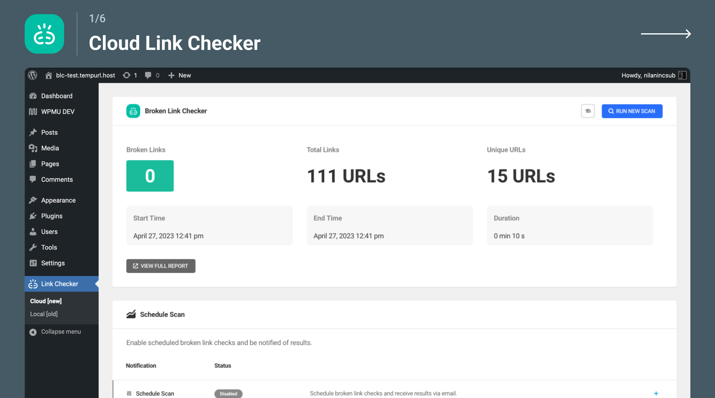 Broken Link Checker – WordPress プラグイン 日本語