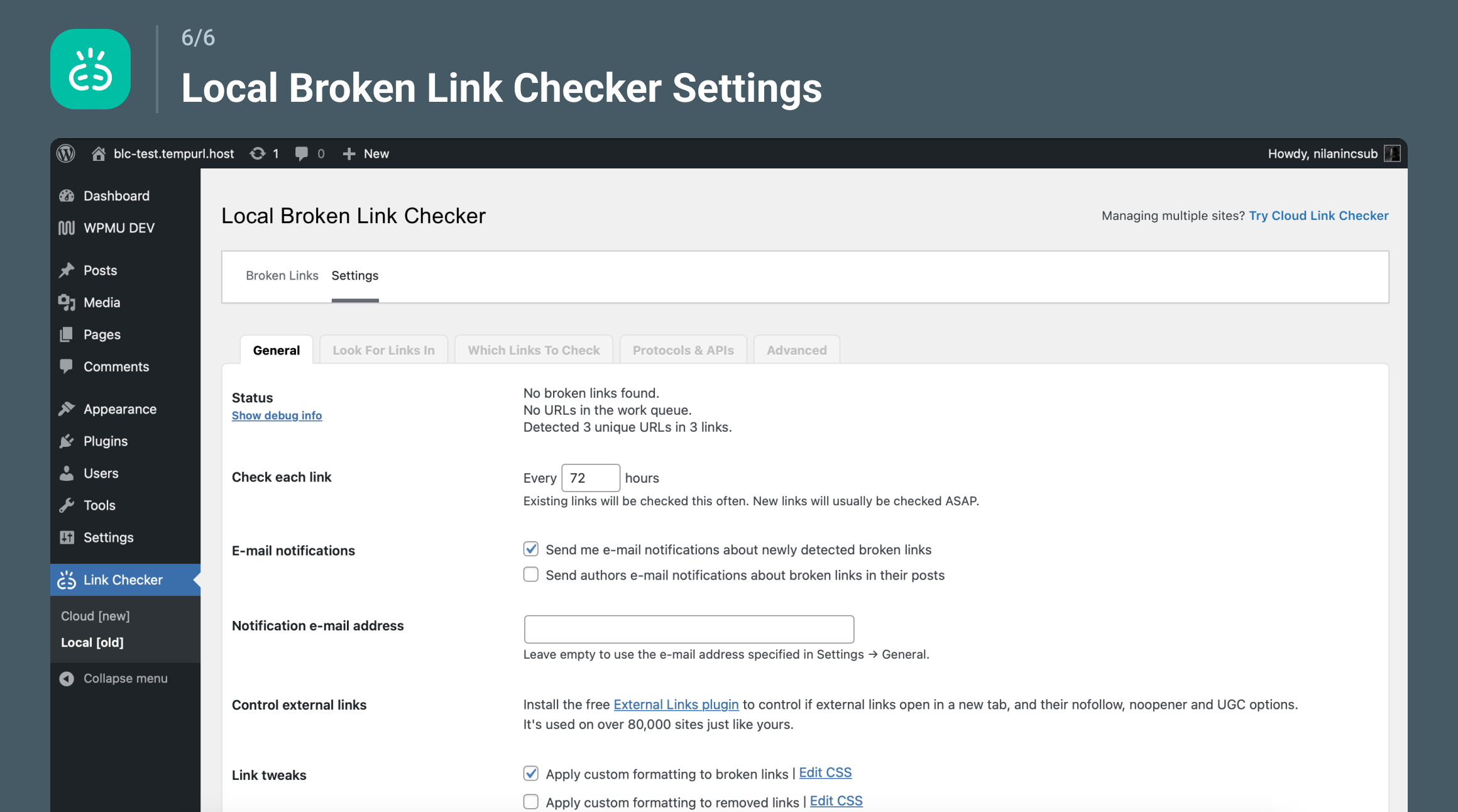 Broken Link Checker