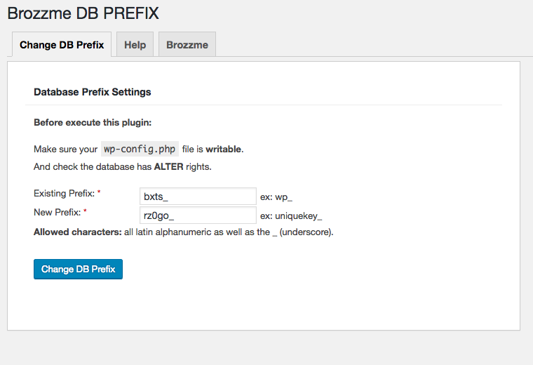 Brozzme DB Prefix &amp; Tools Addons